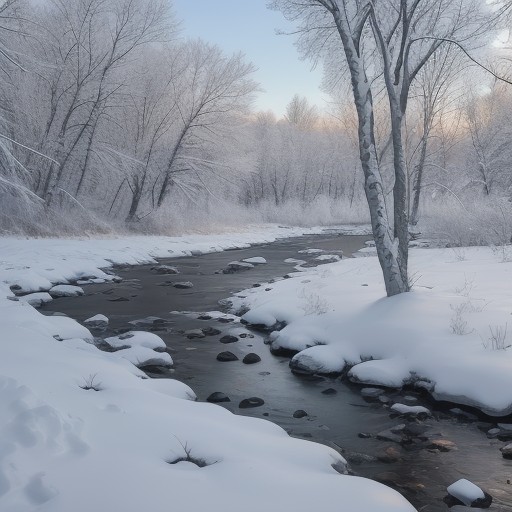 【水温】川の温度変化 | 魚が住む環境への影響 をイメージした 冬、夏、雪景色、川 の写真