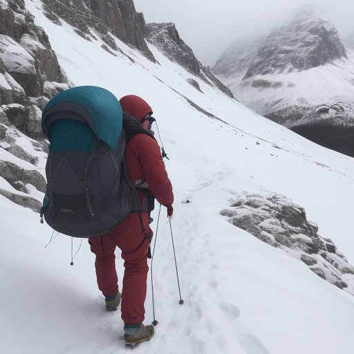 【登山】天候の変化によるリスク | 安全な下山への判断基準 をイメージした 山 の写真