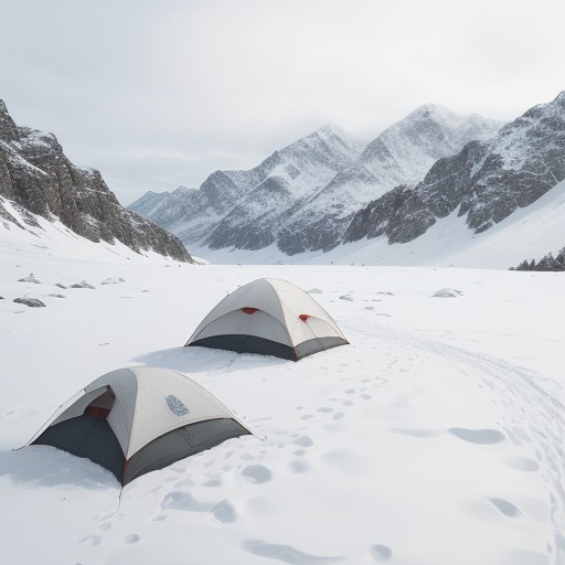【天気図】気圧の変化で判断する | 山行前の天気予報の読み方 をイメージした 雪景色、山、山 の写真