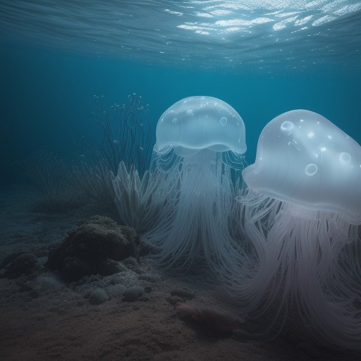 【クラゲ】透明な体の不思議 | 海辺で出会う生き物の観察記録 をイメージした自然風景の写真