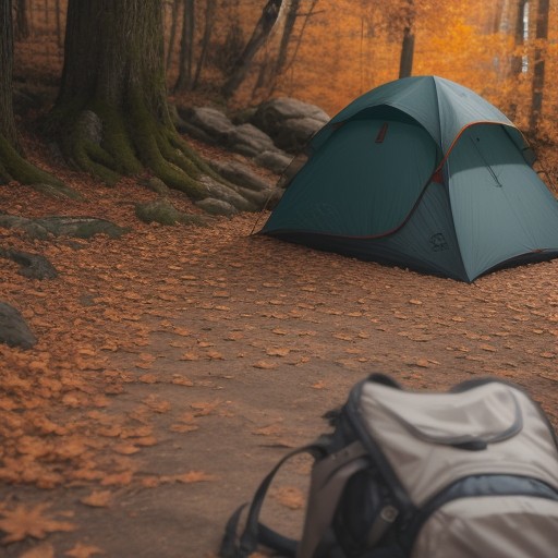 【紅葉】山歩きで巡るルート | 赤く染まる景色と登山口の案内 をイメージした 秋、秋、ハイキング、登山道 の写真