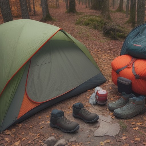【登山ギア】山歩きの安全装備 | 登山口で確認したい持ち物のチェックリスト をイメージした 秋、ハイキング の写真