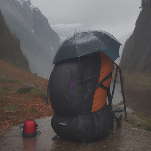 【雨の登山】降水量の数値で使い分ける傘 | 山での天候への備え方 をイメージした 秋、山 の写真