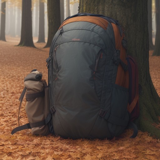 【バックパック】軽量さと耐久性の選び方 | 紅葉の山道を歩くための装備 をイメージした 秋、秋、ハイキング の写真