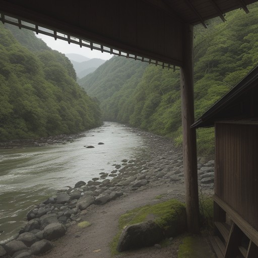 【河童】日本の川と里山の道を歩く | 伝説が残る水辺の場所を訪ねる旅 をイメージした 夏、川、ハイキング の写真