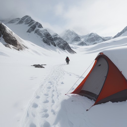 【登山安全】冬の雪山で注意すべき点 | 装備の準備とルートの再確認 をイメージした 冬、雪景色、山 の写真