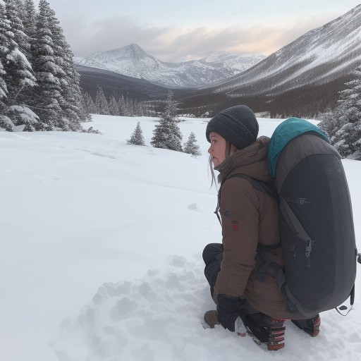 【防寒ウェア】冬の雪山登山で体温を維持する服装 | 重ね着の組み合わせ をイメージした 冬、雪景色、山 の写真