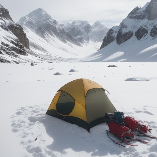 【遭難防止】登山の持ち物リストとルート計画の立て方 | 冬の山での備え をイメージした 冬、雪景色、山、雪景色 の写真
