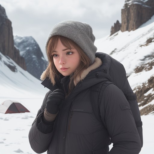 【防寒着】冬の登山で体温を維持する服装選び | 素材の組み合わせと重ね着のコツ をイメージした 冬、山 の写真
