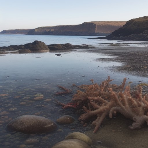 【海洋生物】冬の海岸線で見つける生き物たち | 保護への取り組み をイメージした 冬 の写真