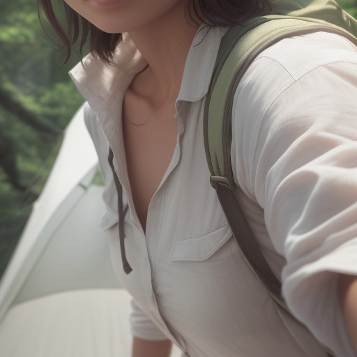 【夏用リネンシャツ】夏の山歩きに合わせる | 通気性と着心地の感想 をイメージした 夏、山、ハイキング の写真