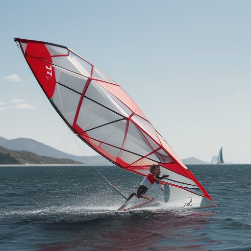 【ウインドサーフィンボード】速度が出る性能の違い | 海面を滑る加速感 をイメージした 夏 の写真