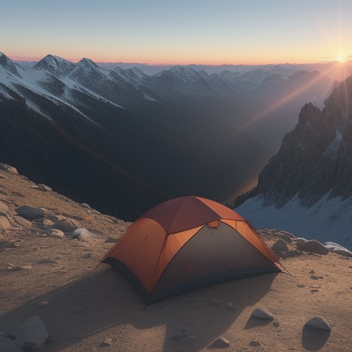 【登山】山頂に辿り着いた瞬間の達成感 | 秋の空の下で眺める山の景色 をイメージした 秋、山、夕日 の写真