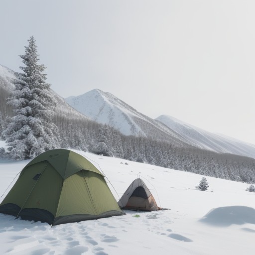 【地図】冬の山道を歩いてルートを確認する | 山頂を目指す冒険の記録 をイメージした 冬、雪景色、山 の写真