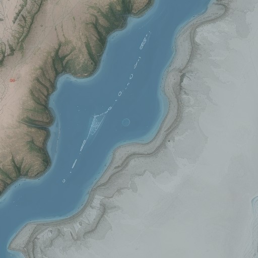 【海底地形図】深海の起伏を確認 | 潜水ルートの計画に役立つ地図の使い方 をイメージした自然風景の写真