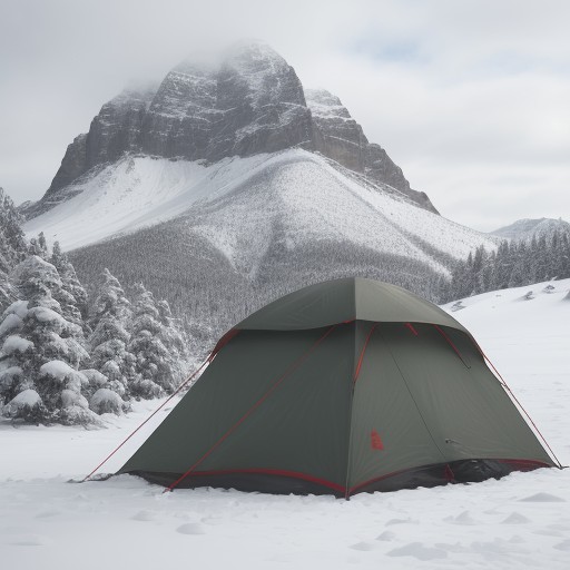 【生存術】山での遭難時に備える | 救援を待つための方法と道具 をイメージした 冬、山 の写真