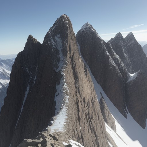 【登山ルート】山頂への最短コース | 高地の景色を歩く道のり をイメージした 山 の写真