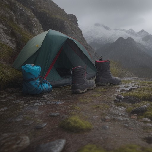 【天気予報】雨の日の登山準備 | 持ち歩く傘の選び方 をイメージした 山 の写真