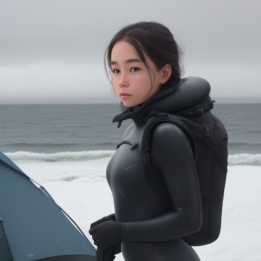 【ウェットスーツ】冬の海での保温対策 | 選び方と活用法 をイメージした 冬 の写真