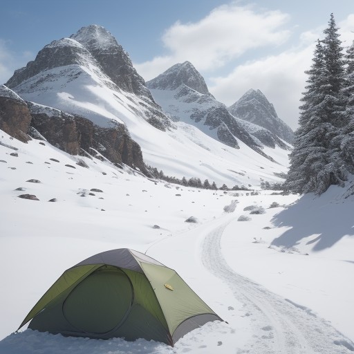 【登山】山頂から見る景色 | 四季の変化を歩く旅 をイメージした 春、夏、秋、冬、雪景色、山、ハイキング の写真