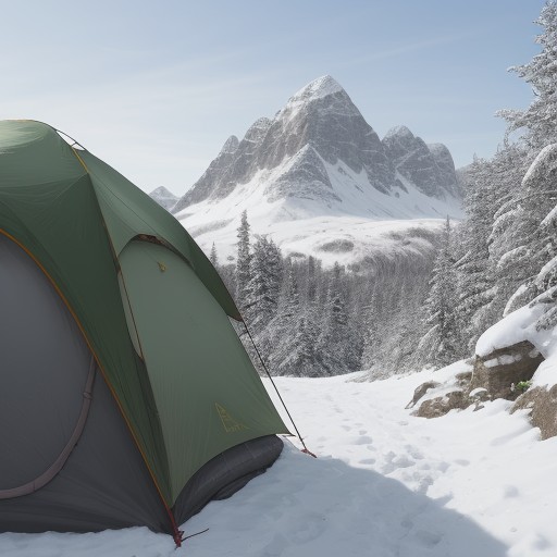 【春山】登山のルート選び | 山歩きで出会う植物と景色 をイメージした 春、雪景色、雪景色、山、松林 の写真