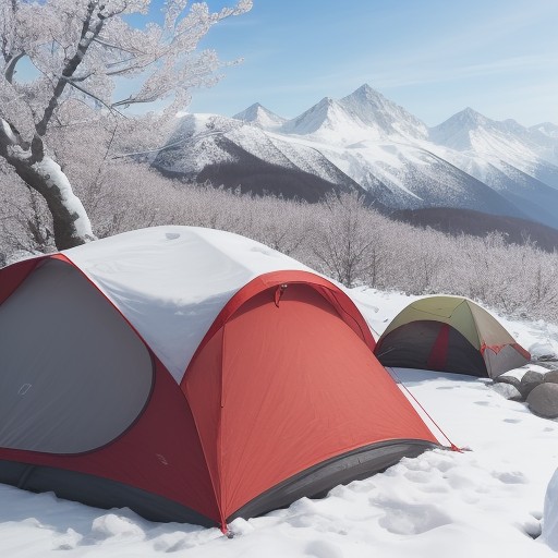 【春山】登山道を歩く | 山桜が並ぶコースの記録 をイメージした 春、山、雪景色、山 の写真