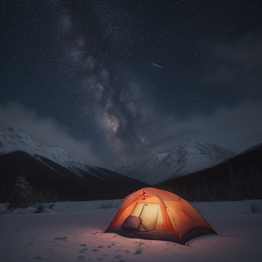 【キャンプ場】星が見える場所選び | 山梨県の自然の中で過ごす夜 をイメージした 山 の写真