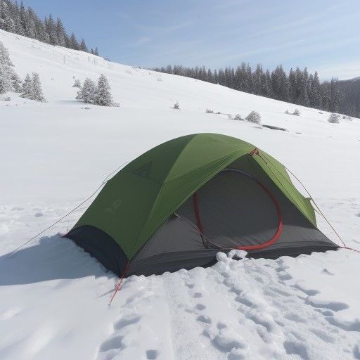 【ウィンタートレイルランニング】雪山のコース選び | 装備のポイント をイメージした 冬、雪景色、登山道 の写真