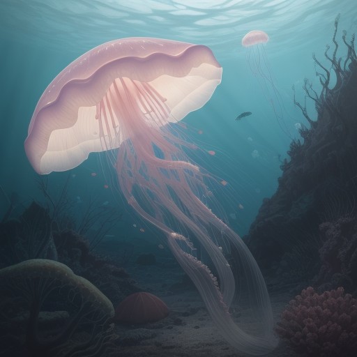 【クラゲ】透明な体の不思議 | 海辺で出会う生き物の観察記録 をイメージした自然風景の写真