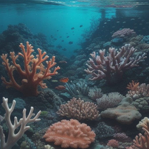 【熱帯魚】サンゴ礁を泳ぐ魚の群れ | 海洋生物が持つ多様性を探る をイメージした自然風景の写真