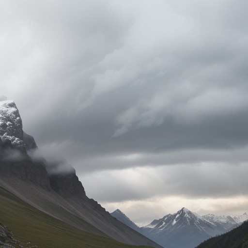 【山の天気】雲の流れと雨の時間帯 | 降水量で判断する天候パターン をイメージした 夏、山 の写真