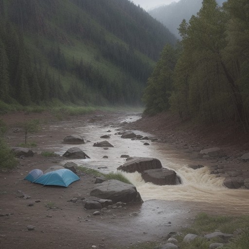 【水位】雨上がりの河川状況 | 降水量と増水のタイミングを確認する をイメージした 川 の写真