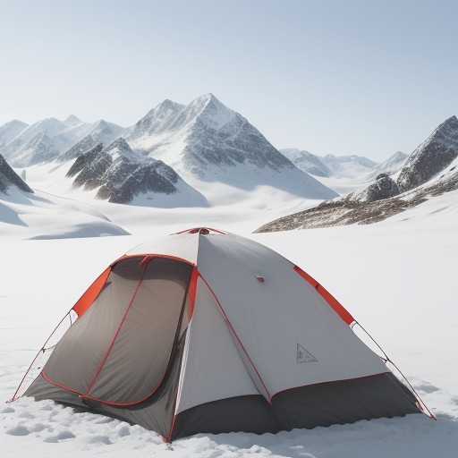 【コンパス】東の方角に合わせて進む | 冬の雪山でルートを確認する歩き方 をイメージした 冬、山、雪景色 の写真