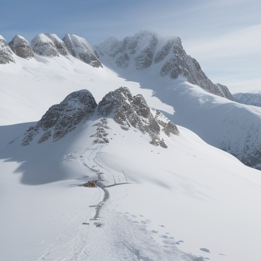 【山の天気予報】降雪量と積雪量をチェック | 冬の登山計画を立てる をイメージした 冬、雪景色、山 の写真
