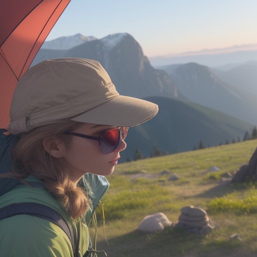 【登山】日差しを遮るための服装と装備 | 夏の山歩きで用意したい持ち物リスト をイメージした 夏、ハイキング の写真