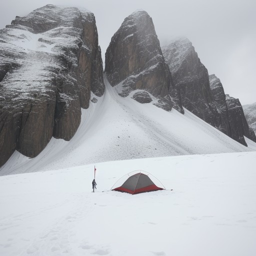 【防寒着】冬の登山で準備する服 | 体温を保つ重ね着の選び方 をイメージした 冬、雪景色、山 の写真