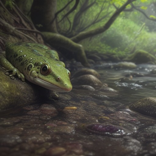 【水生生物】山奥の川で見つけた生き物 | 両生類の生態と多様な種類 をイメージした 川 の写真