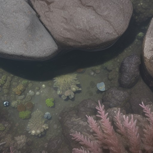 【海の生物】海岸の潮だまりに集まる生き物の記録 | 環境がもたらす多様性 をイメージした 夏 の写真