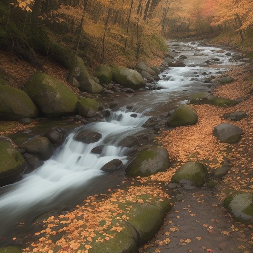 【渓流釣り】秋の山道を歩いて | 紅葉の中で狙うヤマメとイワナ をイメージした 秋、秋、山、登山道 の写真