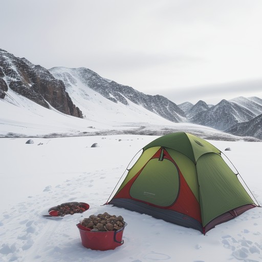 【保温食料】長期保存の手順と注意点 | 冬の登山で用意する食事メニュー をイメージした 冬、雪景色、山、登山道 の写真