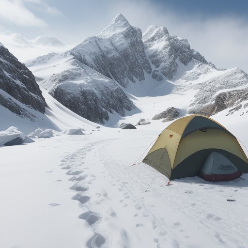 【冬山】雪化粧の景色が広がる山頂への道 | 冬登山の準備と注意点 をイメージした 冬、雪景色、山 の写真