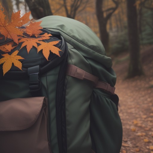 【バックパック】荷物の詰め方のコツ | 紅葉の山歩きに備える軽量化の手順 をイメージした 秋、ハイキング の写真