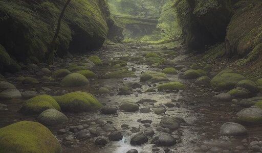 【川歩き】水音に耳を傾けて進む道 | 森の奥まで続く水の流れと岩場