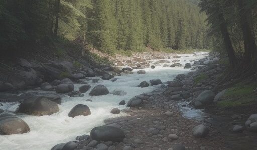 【川用パドル】カヤックで漕ぎ出す川の流れ | 水しぶきが上がる景色