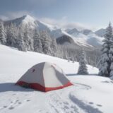 【雪】登山道の山頂に降り積もる様子 | 天気予報で確認する冬の訪れの時期 をイメージした 広角の風景、雪景色、山、登山道、雪景色、冬 の写真