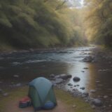 【川用フィッシングロッド】渓流で魚を釣る | 水の流れを読む方法 をイメージした 広角の風景、川 の写真