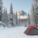 【地球温暖化】山の雪解け時期の変化 | 登山ルートの計画と注意点 をイメージした 広角の風景、山、雪景色、ハイキング の写真