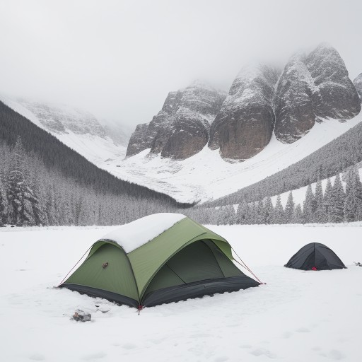【装備リスト】冬の雪山で身を守る道具 | 寒さと風への対策 をイメージした 広角の風景、山、冬、雪景色 の写真