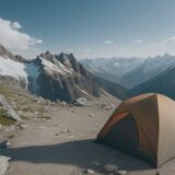 【登山道具】夏の山での気圧変化 | 下山のタイミングと判断の目安 をイメージした 広角の風景、山、山、夏 の写真