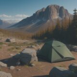 【バックパック】岩場や藪を歩く登山 | 耐久性の基準と道具選び をイメージした 広角の風景、ハイキング の写真